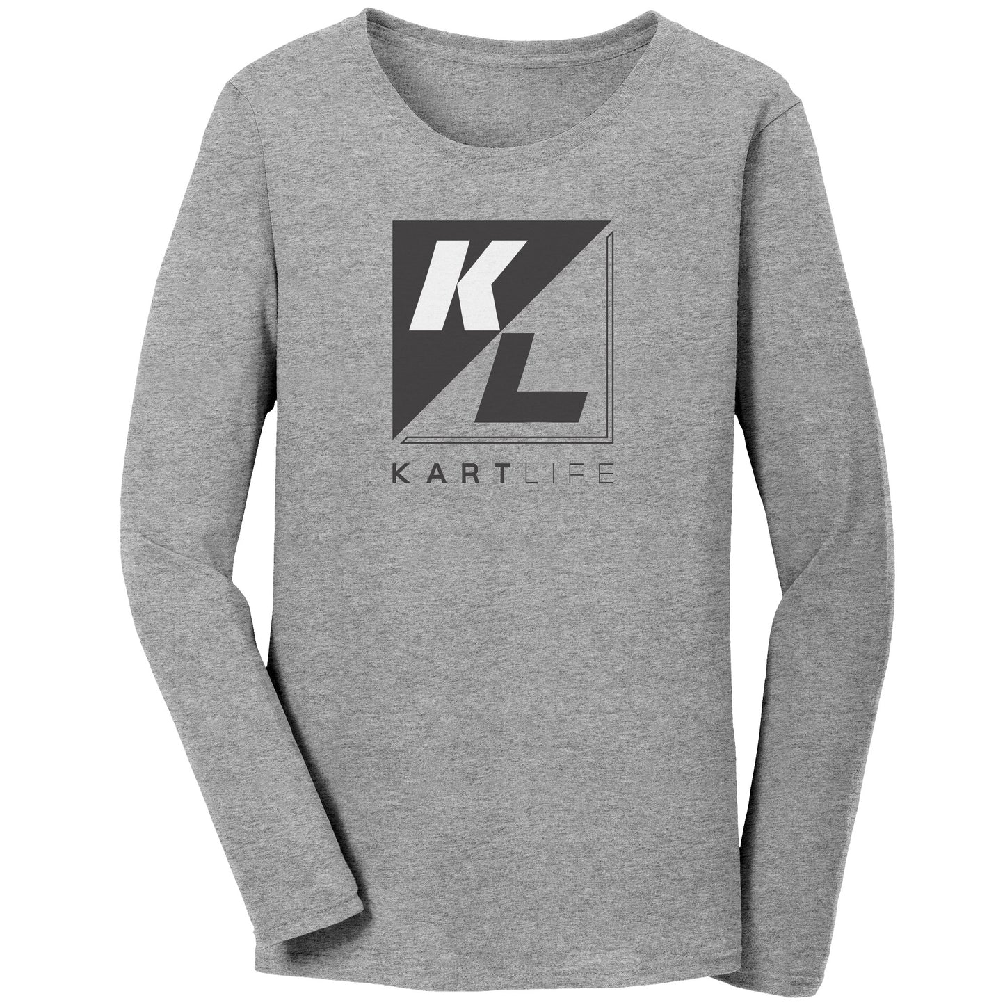Kart Life - Women's Bella Long Sleeve T: Black/Orange