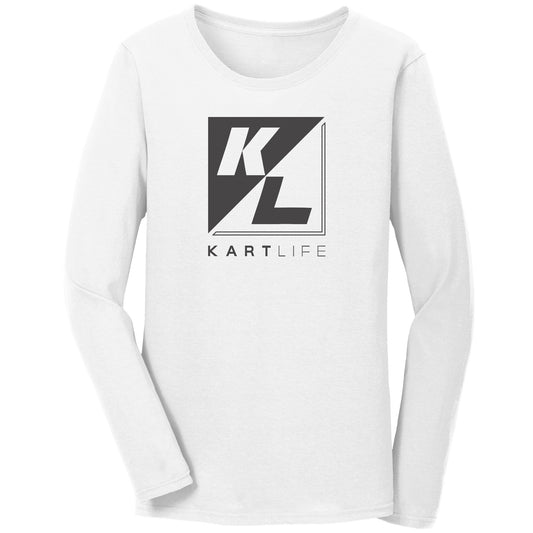 Kart Life - Women's Bella Long Sleeve T: Black/Orange