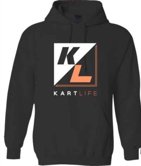 Kart Life - Hoodie: Black/Orange