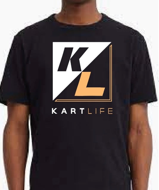Kart Life - Short Sleeve T-Shirt: Black/Orange